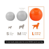 Bionic Ball Dog Toy - sizes