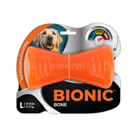 Bionic Bone Dog Toy - packaged