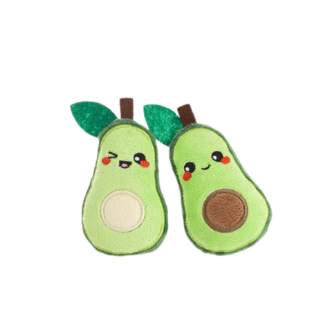 Avocado Crazy Plush Cat Toy 2pk