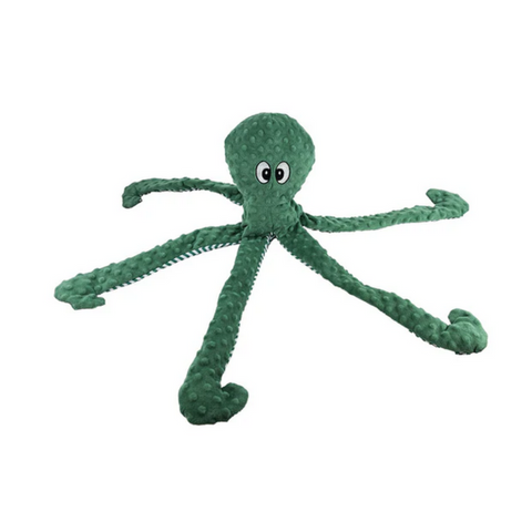 Huge Knubby Green Plush Octopus Dog Toy