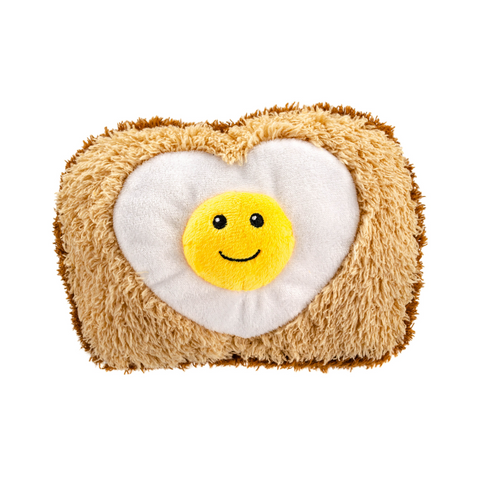 Hardy the Egg Toast Plush Dog Toy