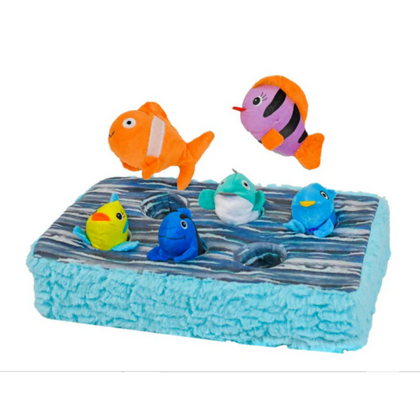 Fish in the Sea Plush Puzzle Dog Toy