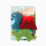 Dino Buds 3D Air Mesh Dog Toy Set - packaged