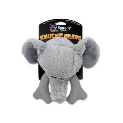 Knuckle Head Elephant Plush Dog Toy