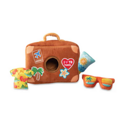 Pack Your Bags Plush Puzzle Dog Toy Set