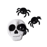 Mr Skulls with Spiders Plush Dog Toy