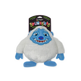 Spunkster Monsters Plush Dog Toy - White