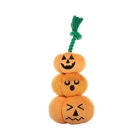 Stack O' Lantern Plush Dog Toy